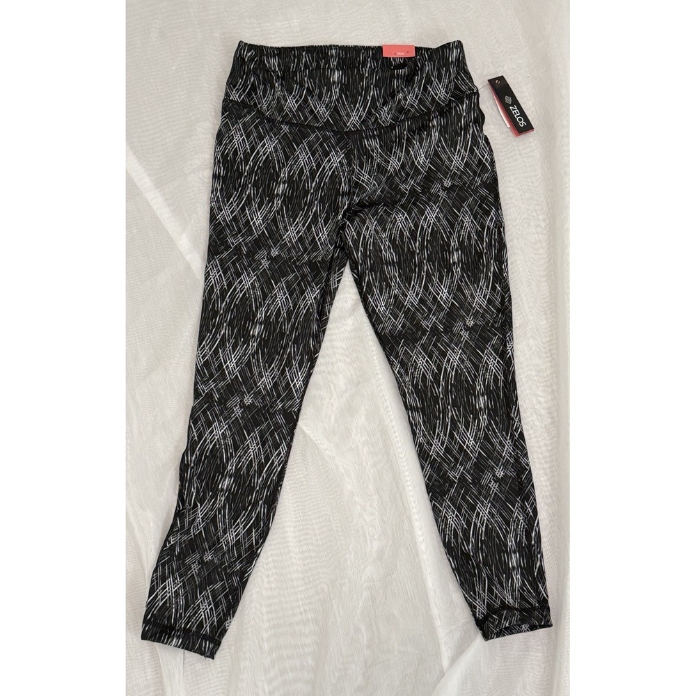 Womens‎ black White Gray size large Zelos pants workout NWT stretch activewear
